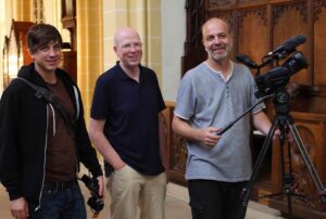 Dreh in der Stadtkirche mit Daniel Sikinger, Rainer Wälde & Andreas Lehmann